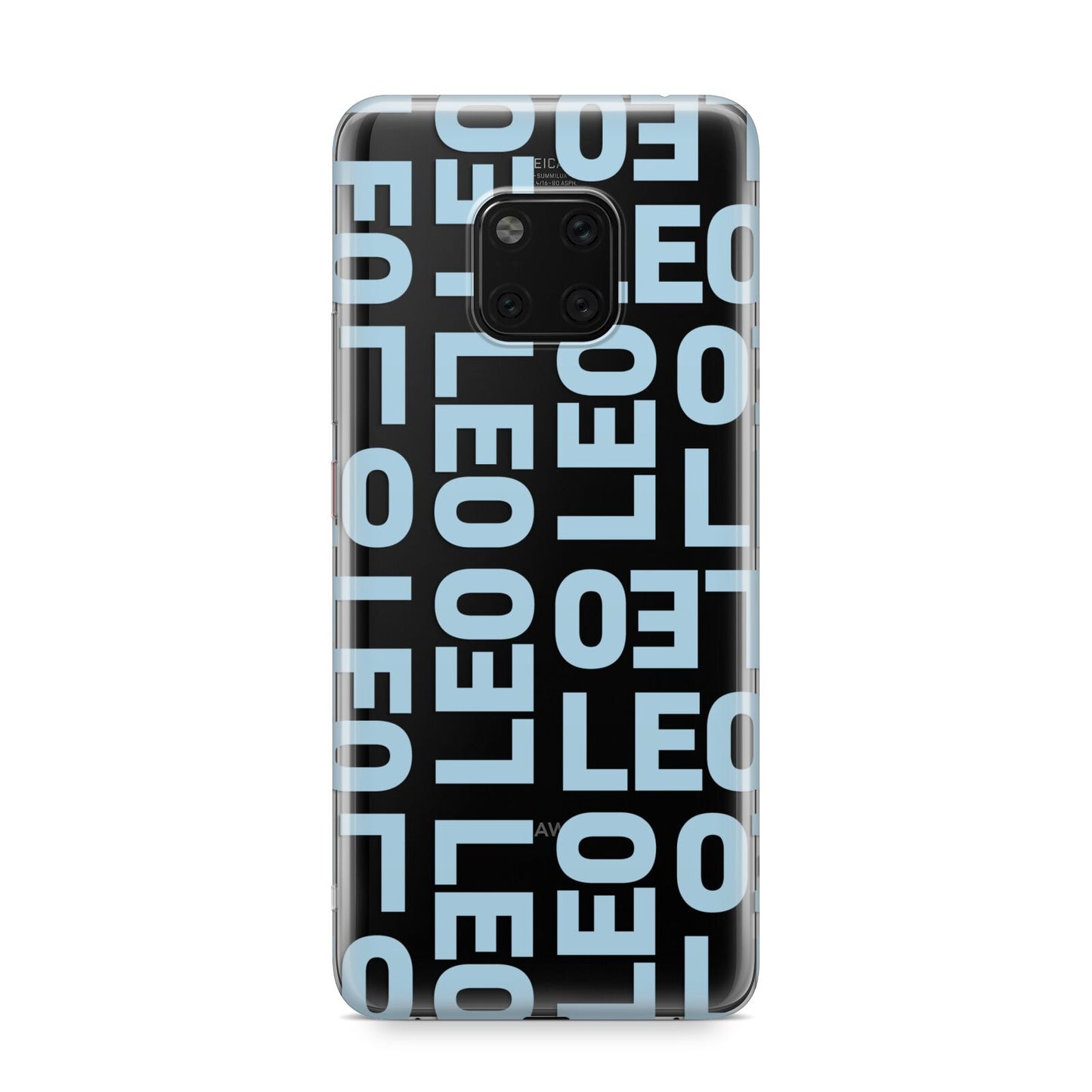 Bold Blue Block Names Huawei Mate 20 Pro Phone Case