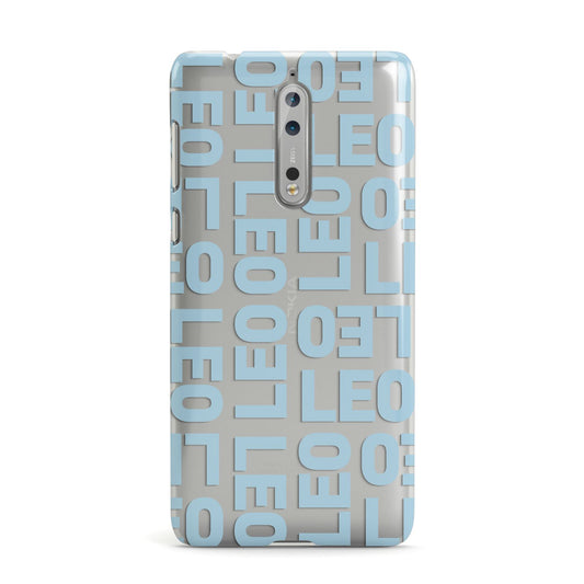 Bold Blue Block Names Nokia Case