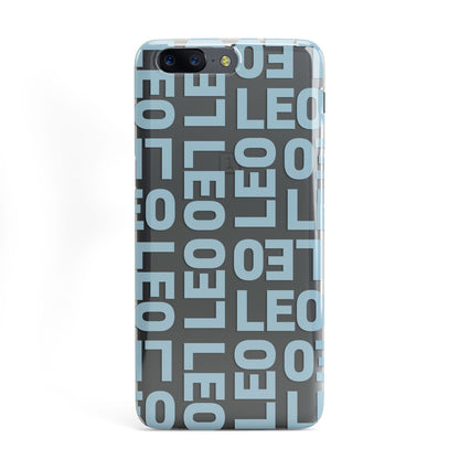 Bold Blue Block Names OnePlus Case