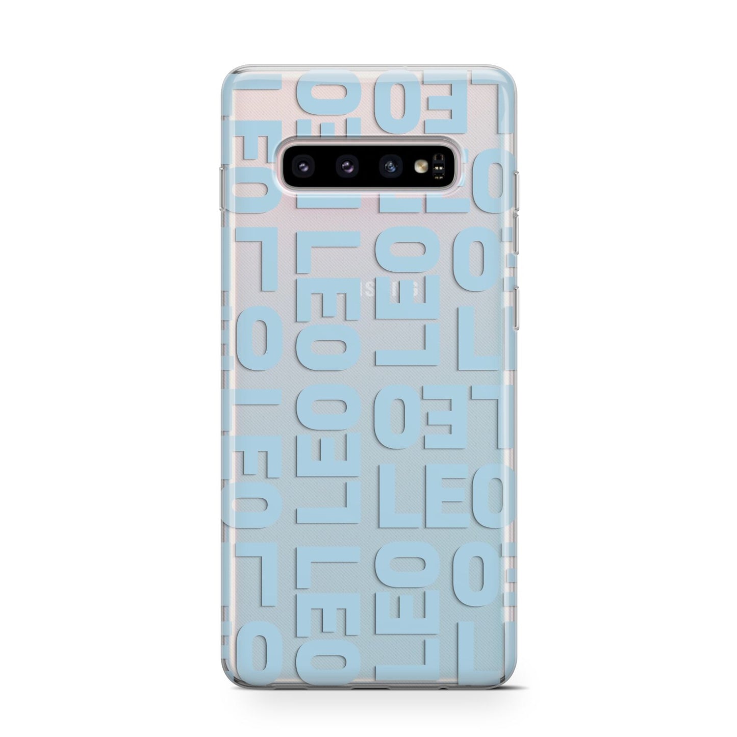 Bold Blue Block Names Protective Samsung Galaxy Case