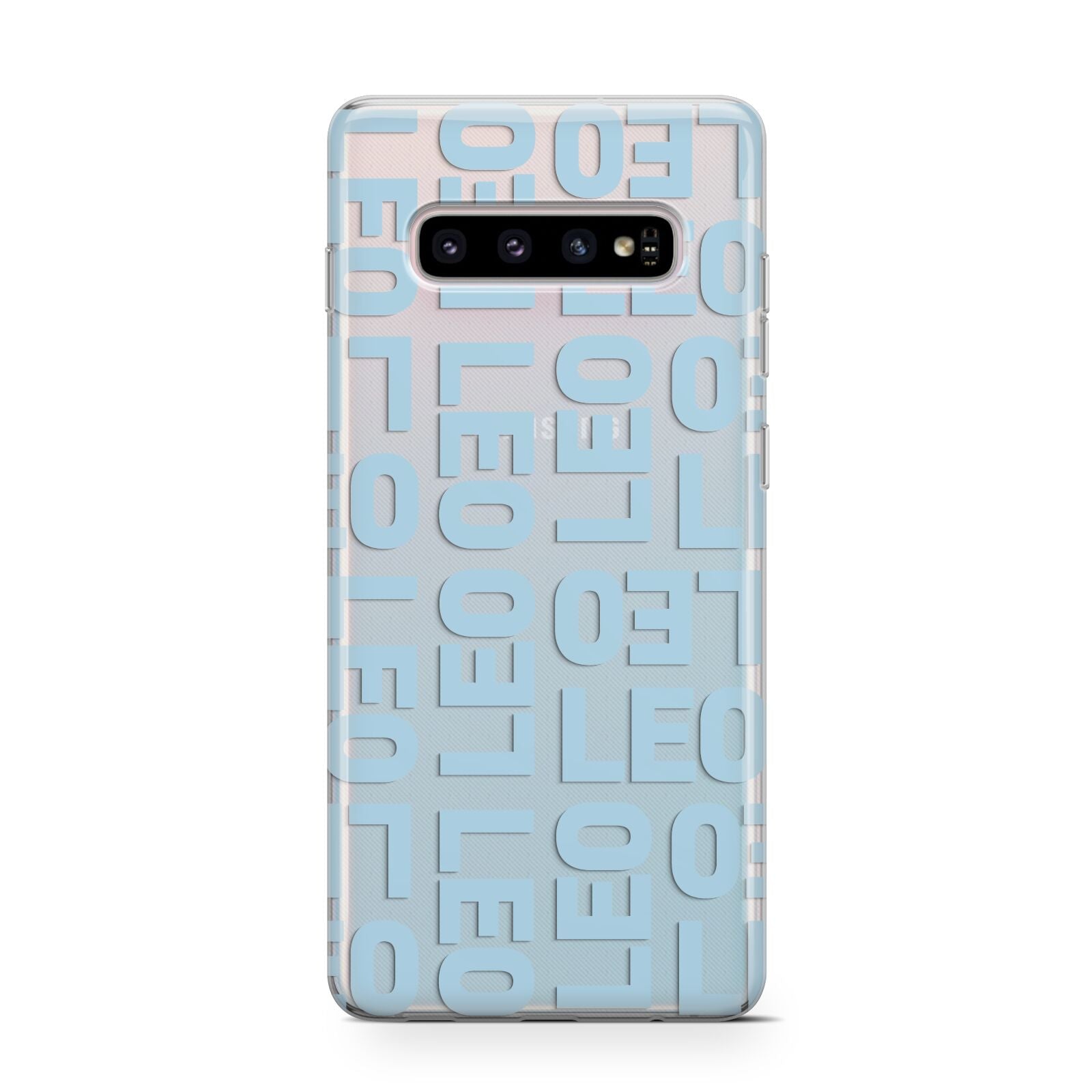 Bold Blue Block Names Protective Samsung Galaxy Case