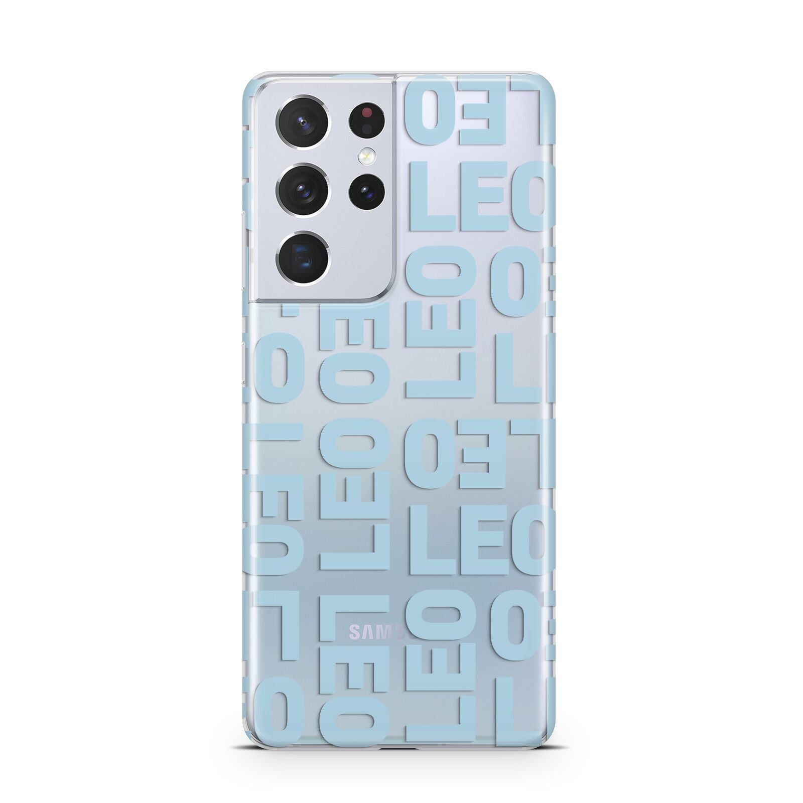 Bold Blue Block Names Samsung S21 Ultra Case