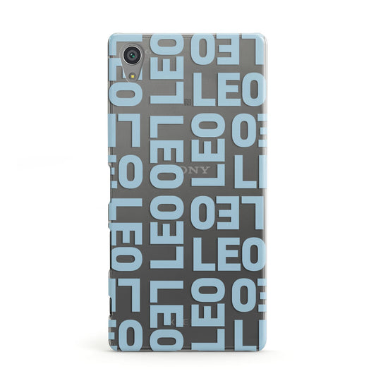 Bold Blue Block Names Sony Xperia Case