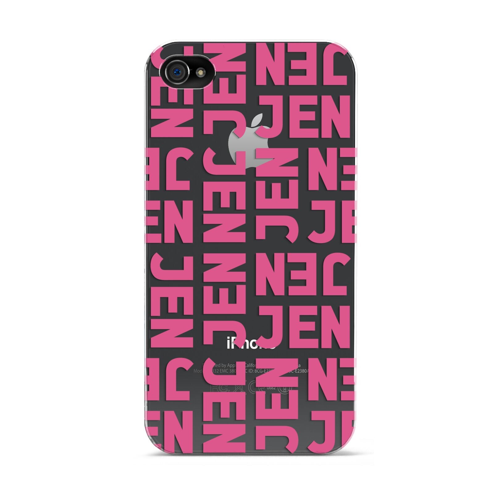 Bold Pink Repeating Name Apple iPhone 4s Case
