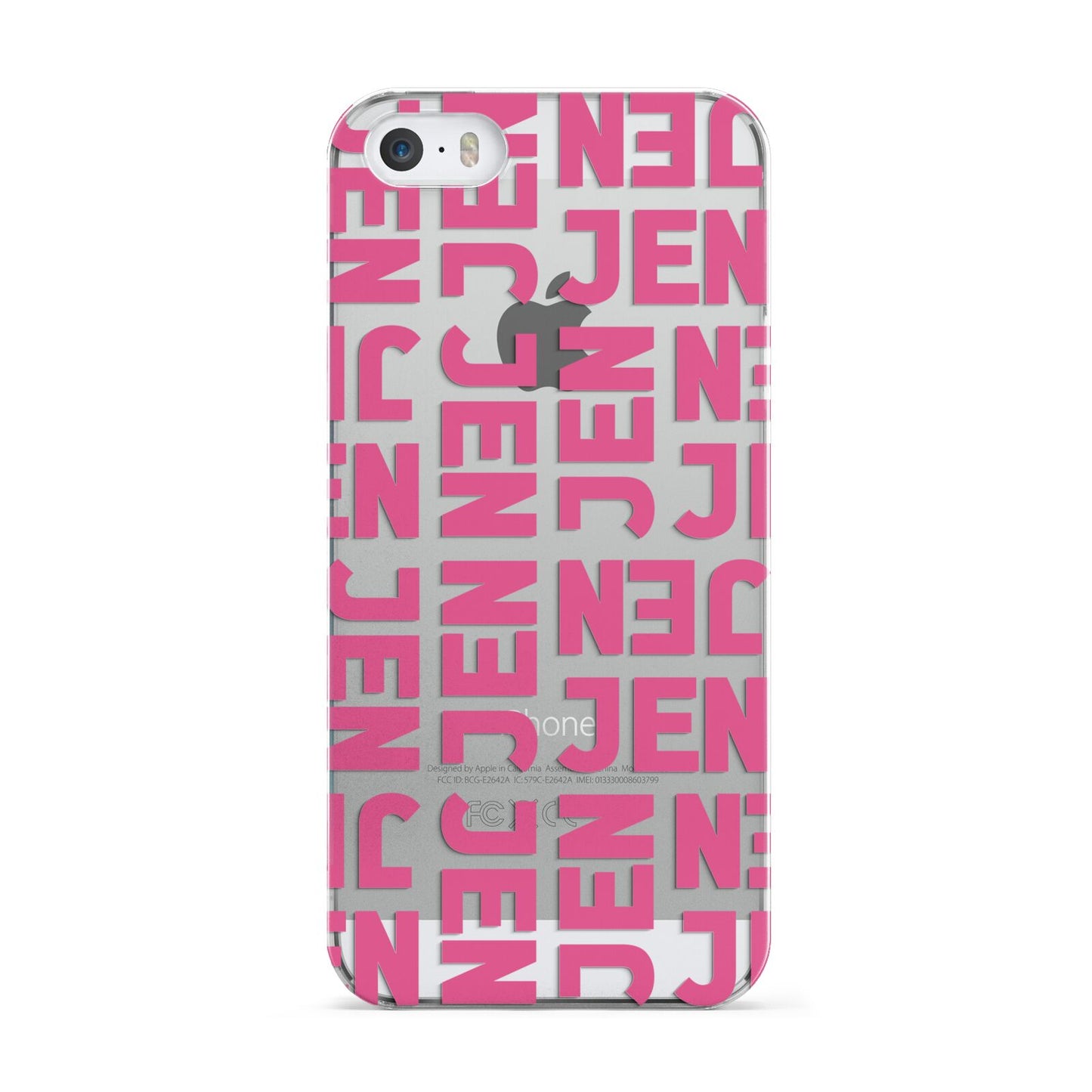 Bold Pink Repeating Name Apple iPhone 5 Case