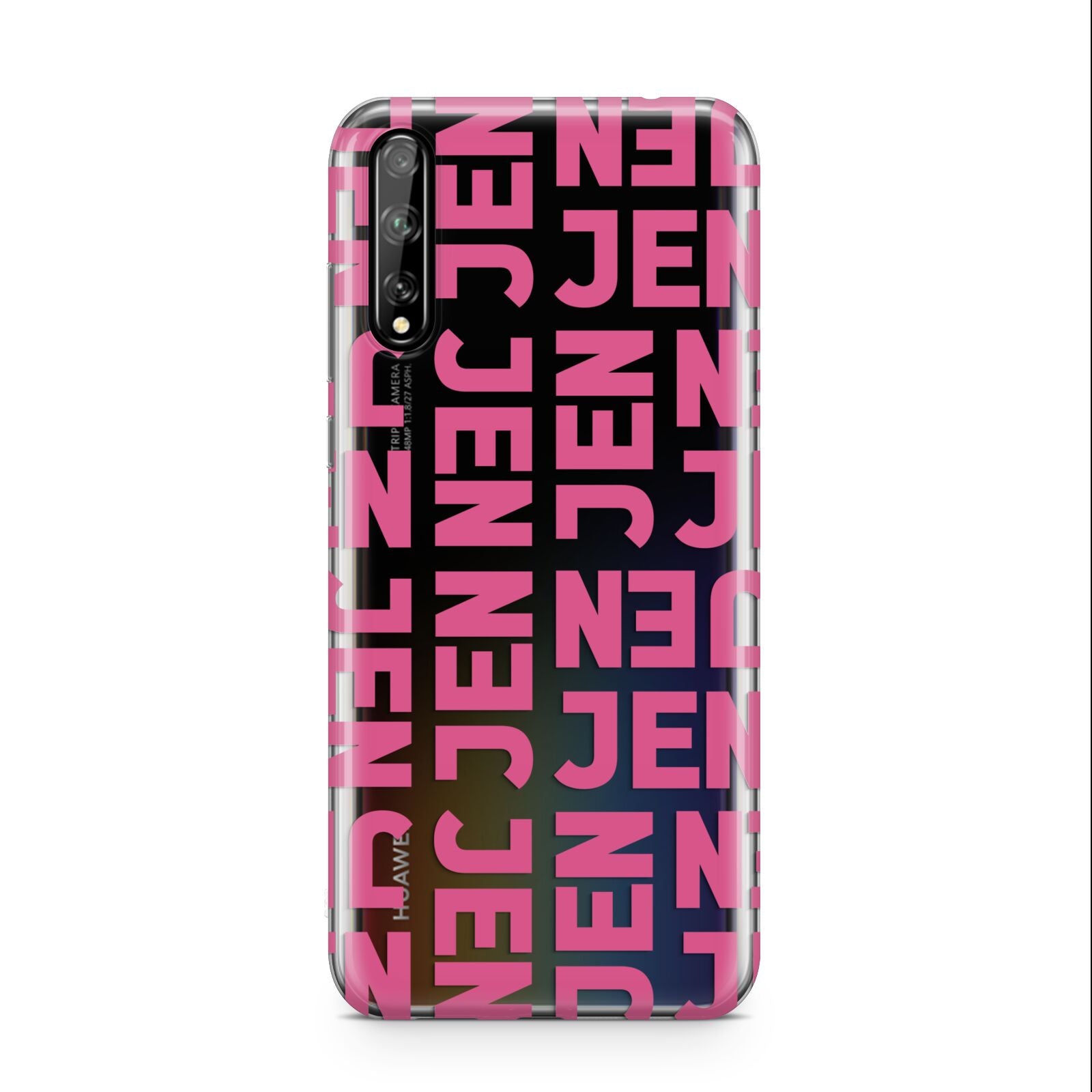 Bold Pink Repeating Name Huawei Enjoy 10s Phone Case