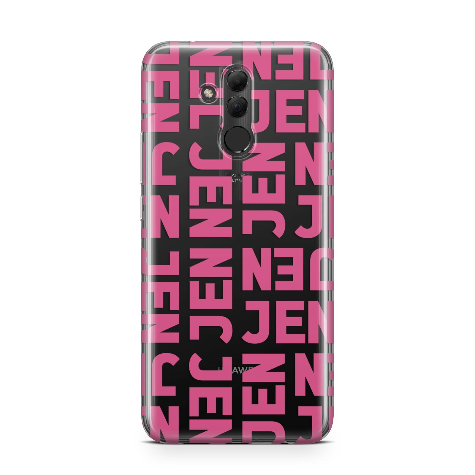 Bold Pink Repeating Name Huawei Mate 20 Lite