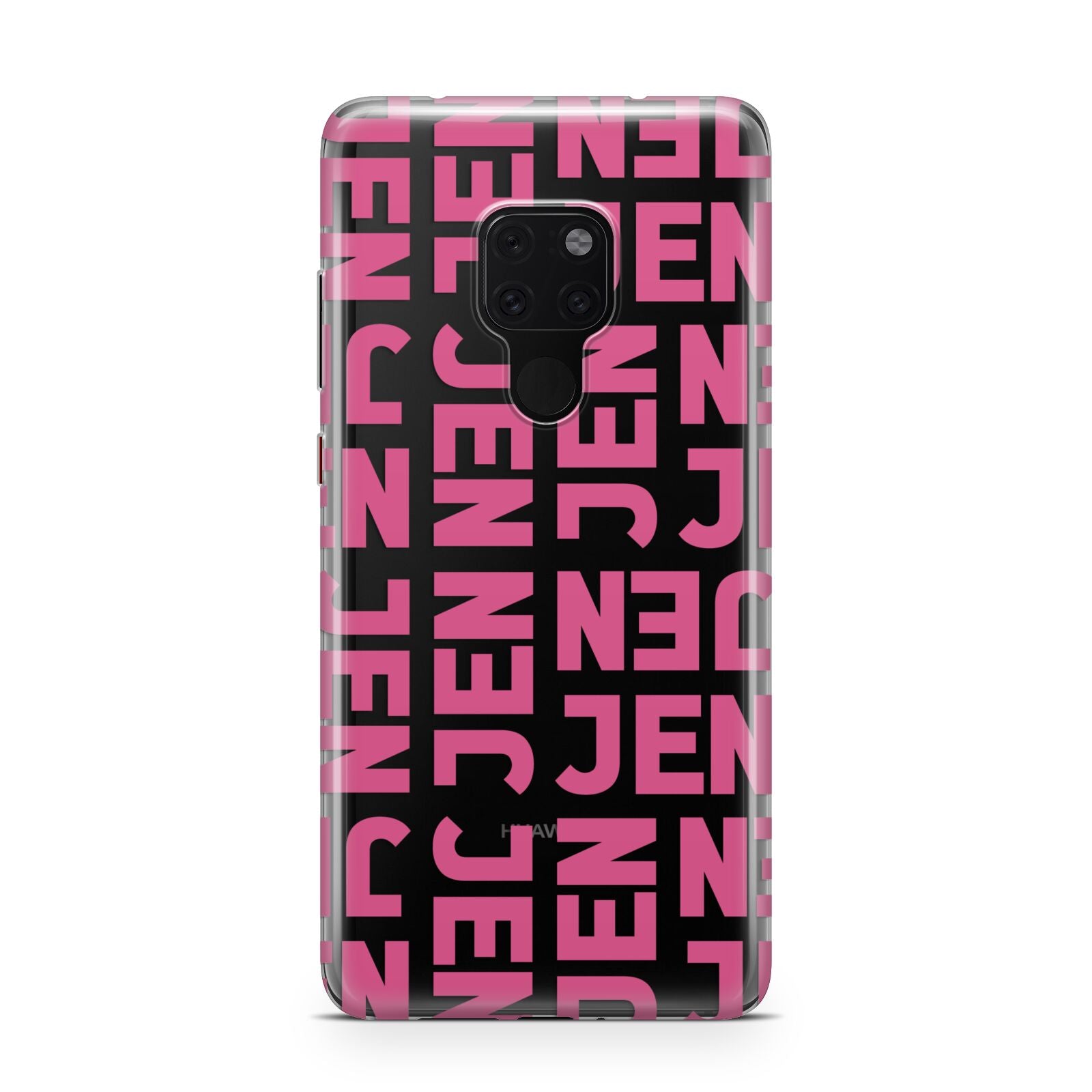 Bold Pink Repeating Name Huawei Mate 20 Phone Case