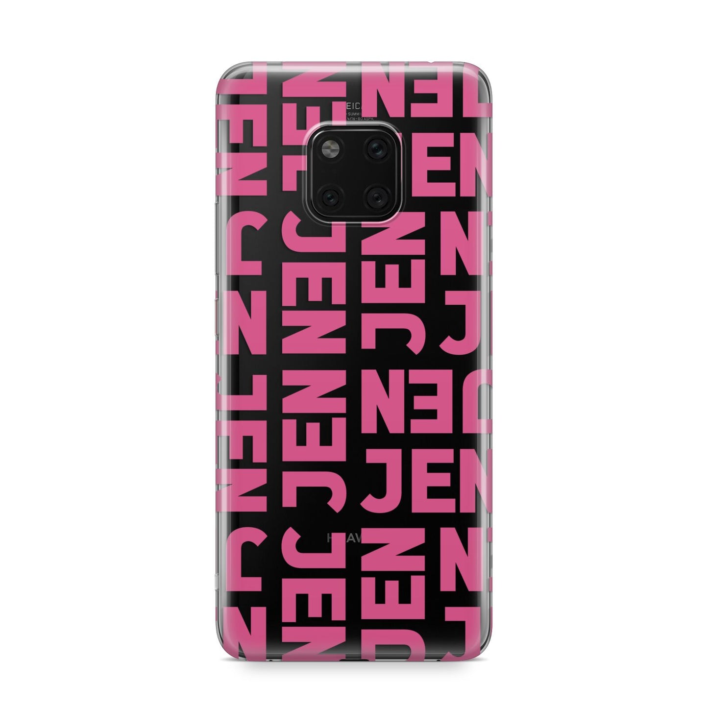 Bold Pink Repeating Name Huawei Mate 20 Pro Phone Case