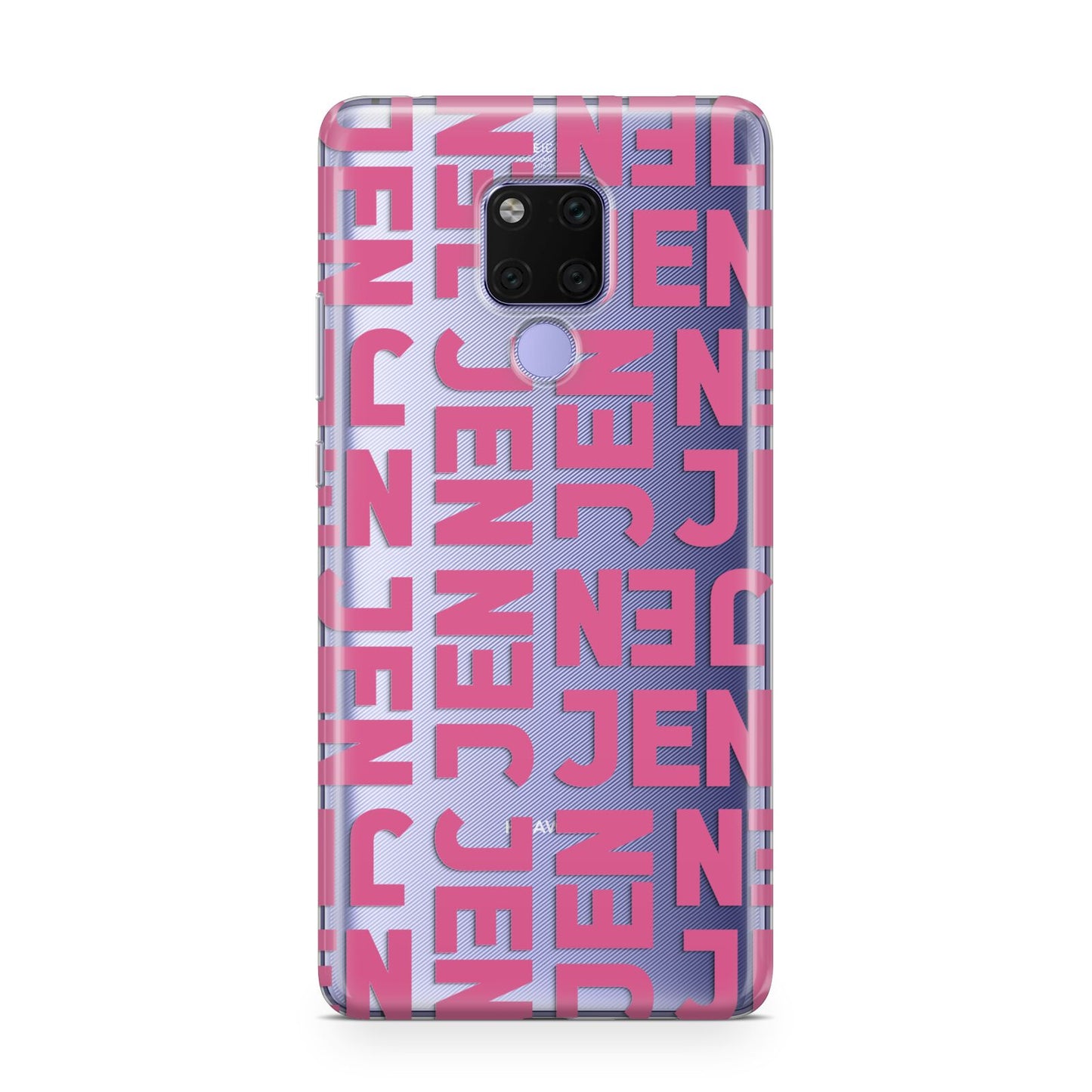 Bold Pink Repeating Name Huawei Mate 20X Phone Case