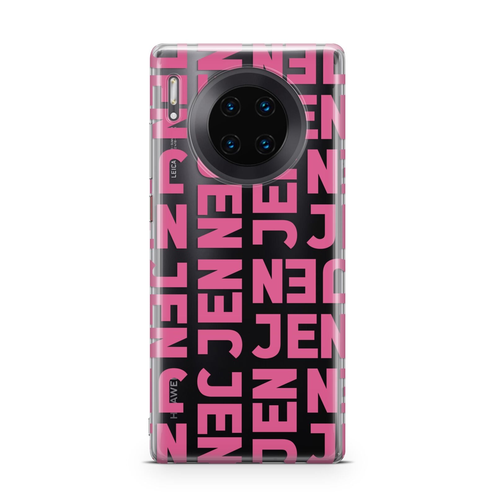 Bold Pink Repeating Name Huawei Mate 30 Pro Phone Case