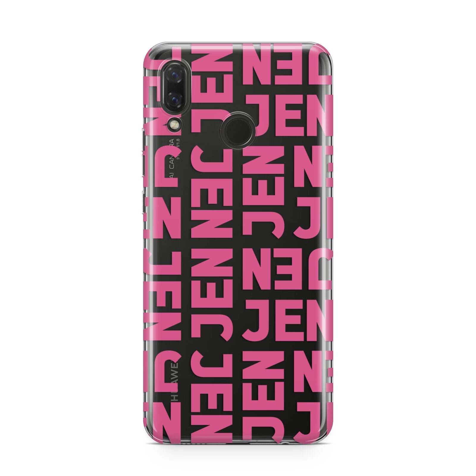 Bold Pink Repeating Name Huawei Nova 3 Phone Case