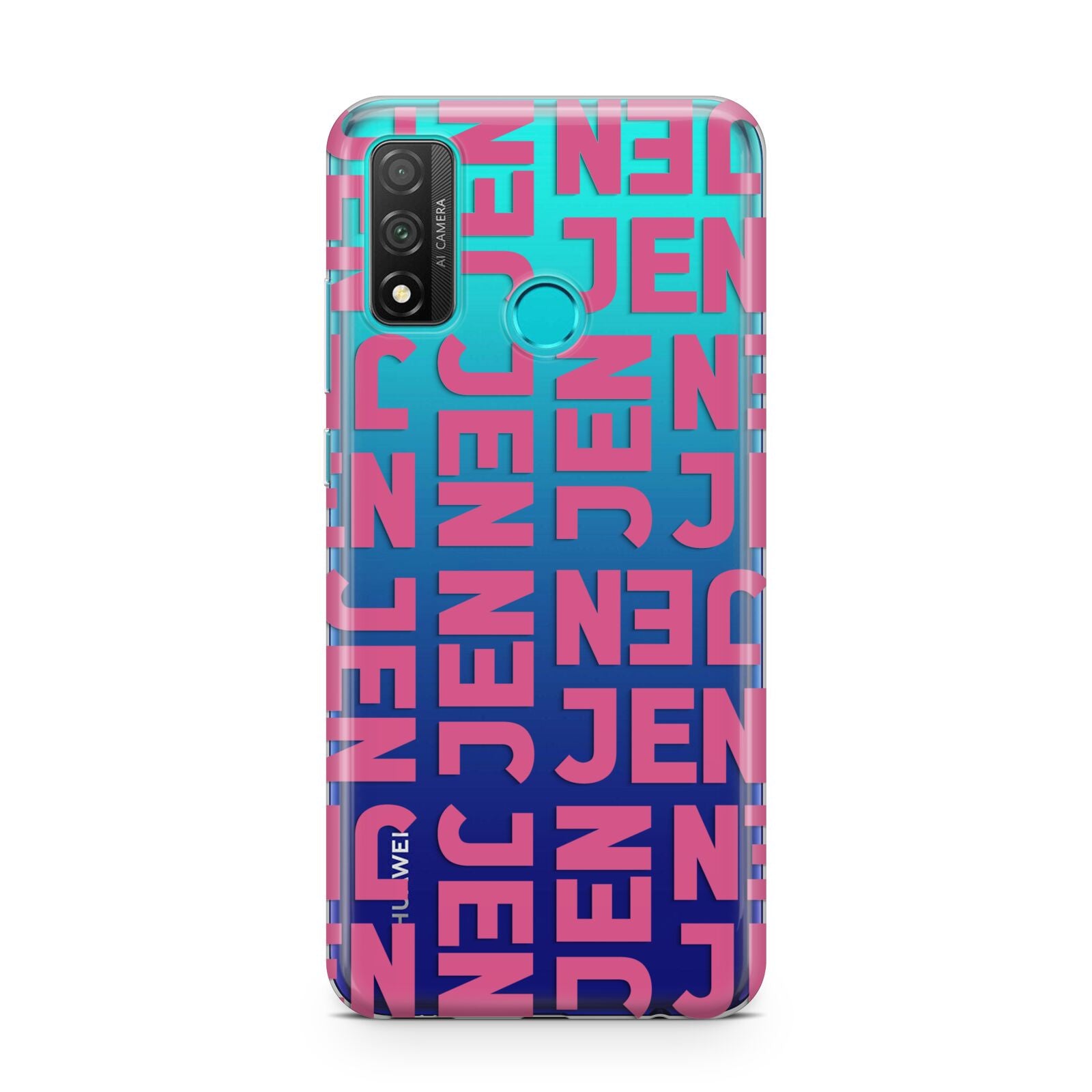 Bold Pink Repeating Name Huawei P Smart 2020