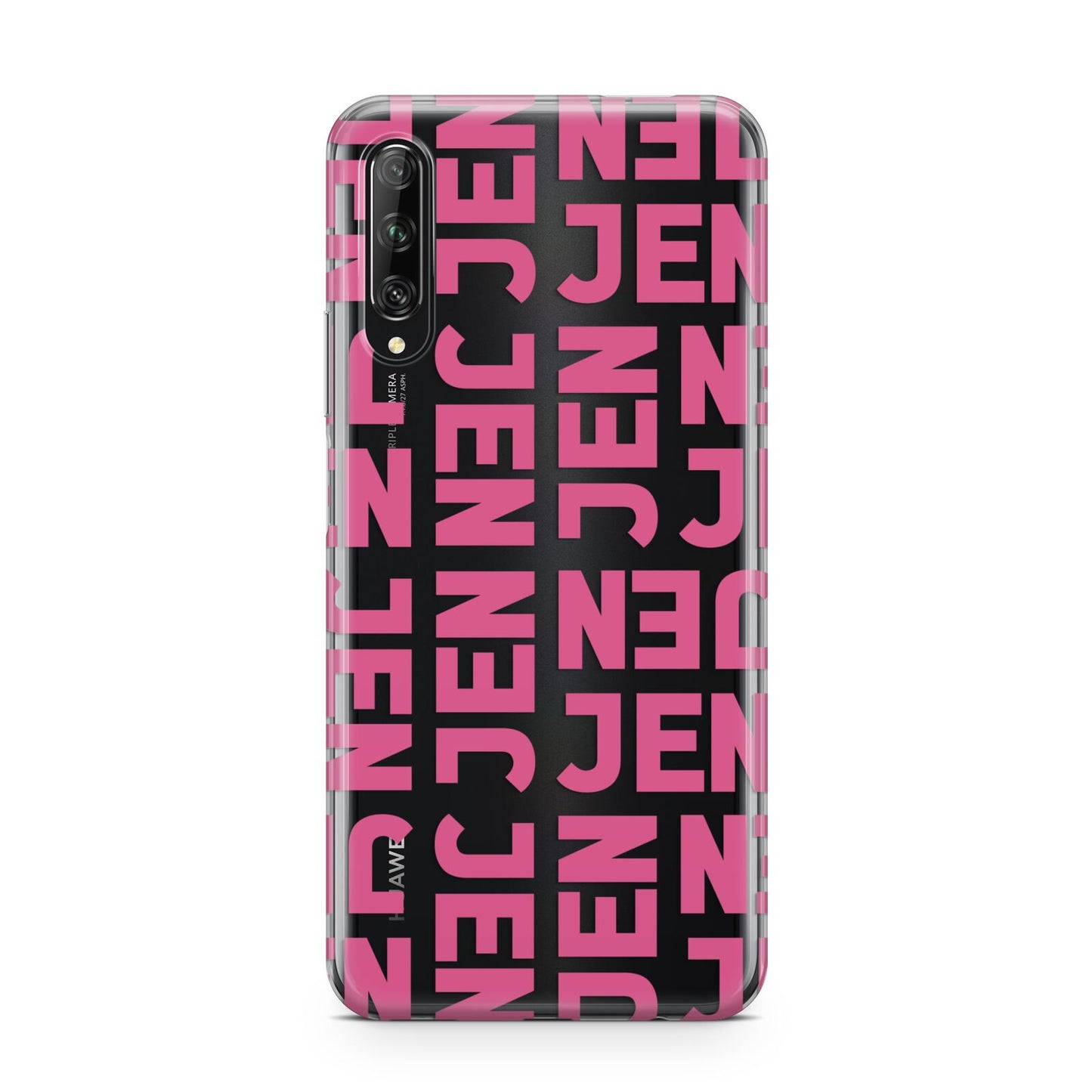 Bold Pink Repeating Name Huawei P Smart Pro 2019