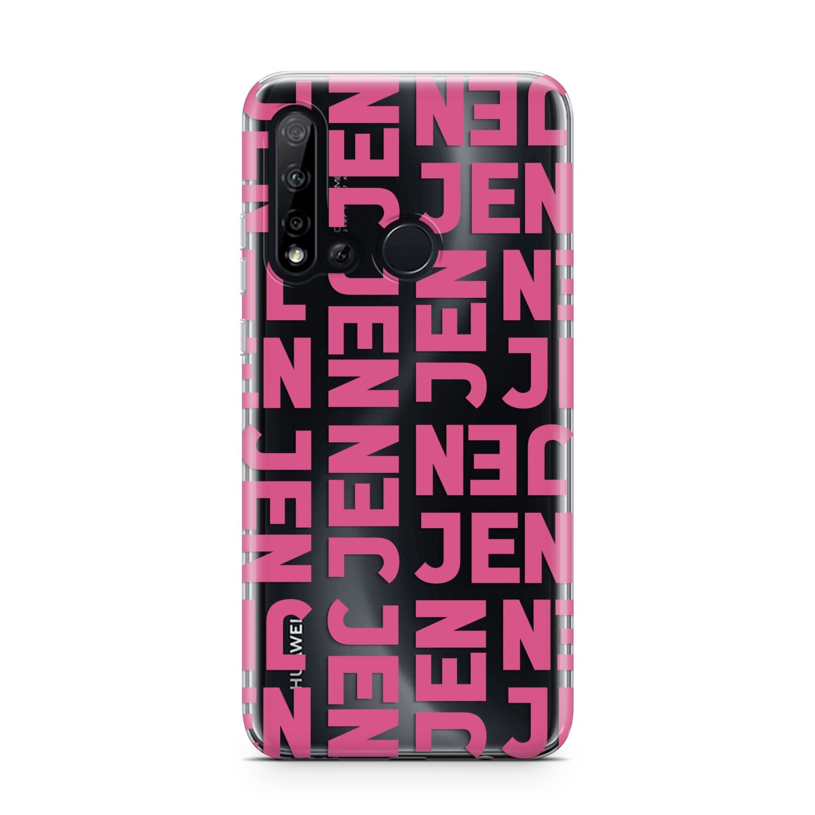 Bold Pink Repeating Name Huawei P20 Lite 5G Phone Case