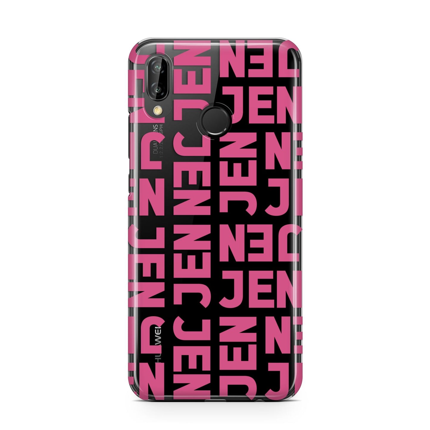 Bold Pink Repeating Name Huawei P20 Lite Phone Case