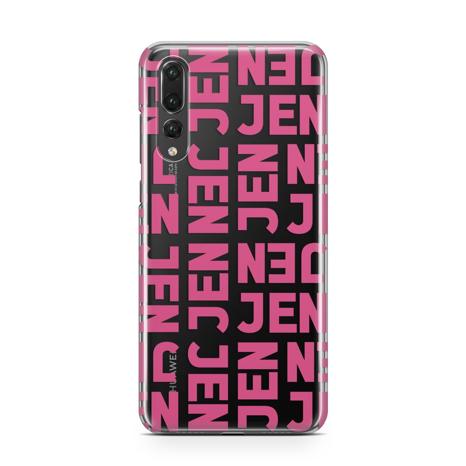 Bold Pink Repeating Name Huawei P20 Pro Phone Case