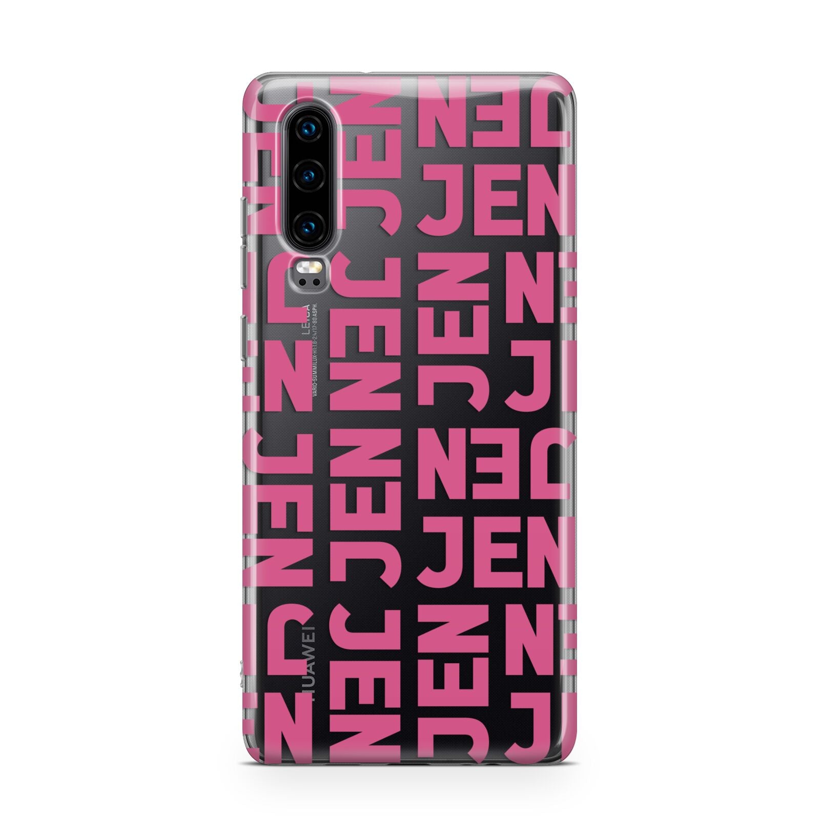 Bold Pink Repeating Name Huawei P30 Phone Case