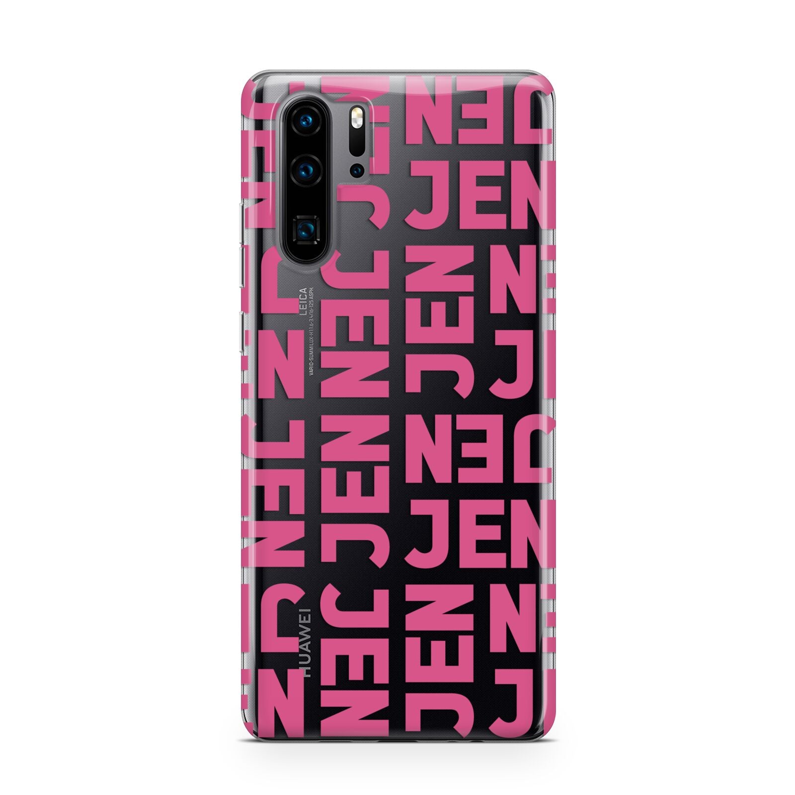 Bold Pink Repeating Name Huawei P30 Pro Phone Case