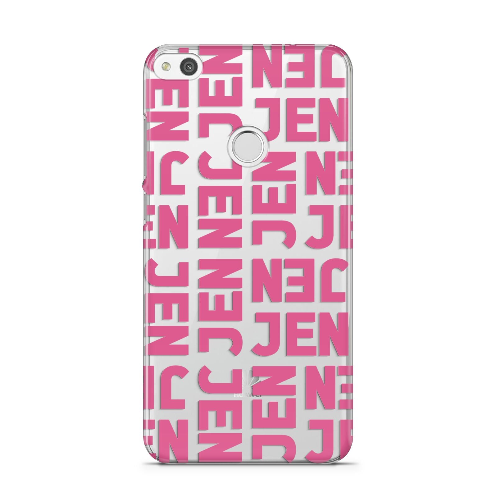 Bold Pink Repeating Name Huawei P8 Lite Case