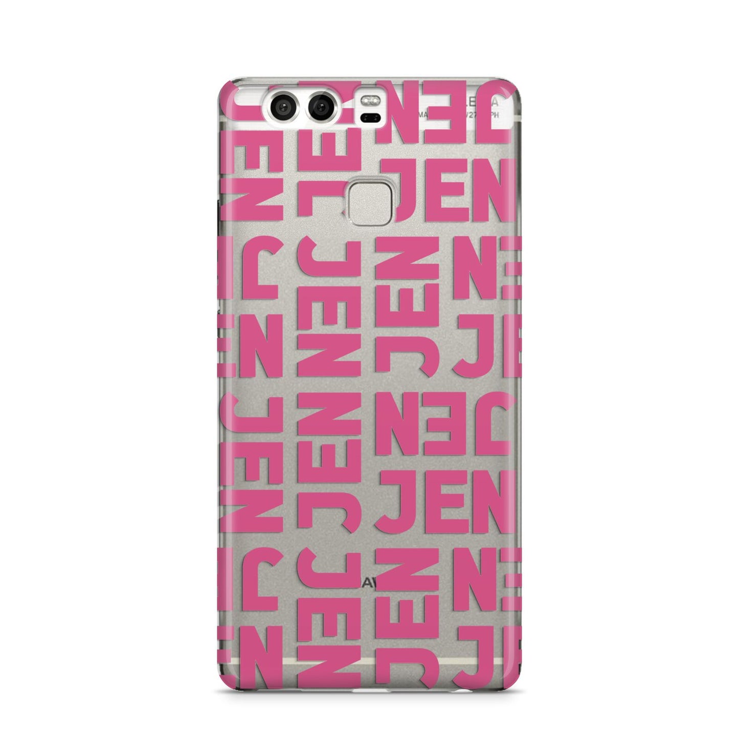 Bold Pink Repeating Name Huawei P9 Case