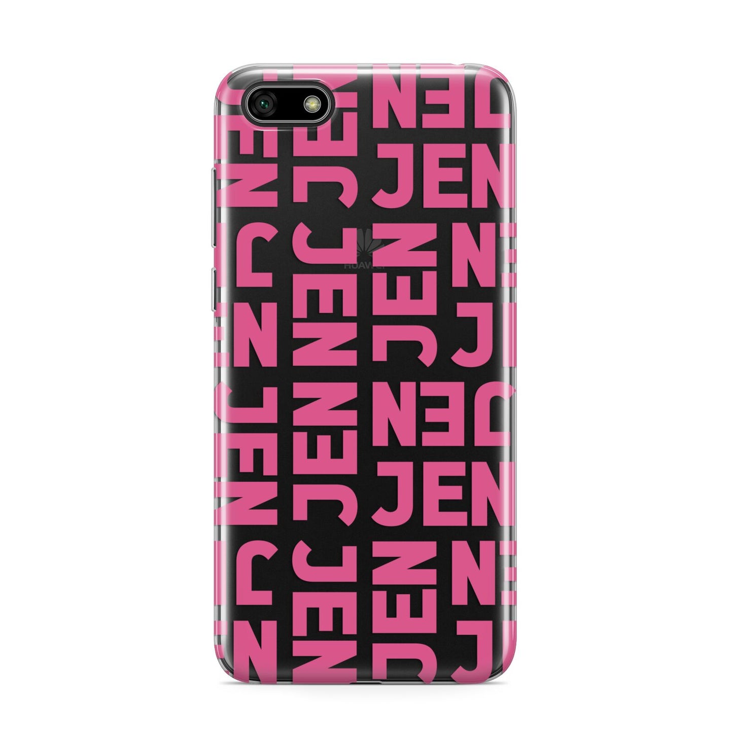 Bold Pink Repeating Name Huawei Y5 Prime 2018 Phone Case