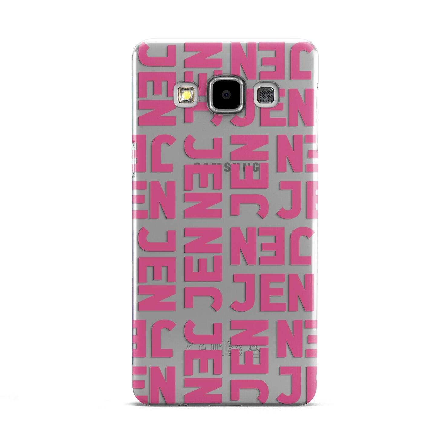 Bold Pink Repeating Name Samsung Galaxy A5 Case