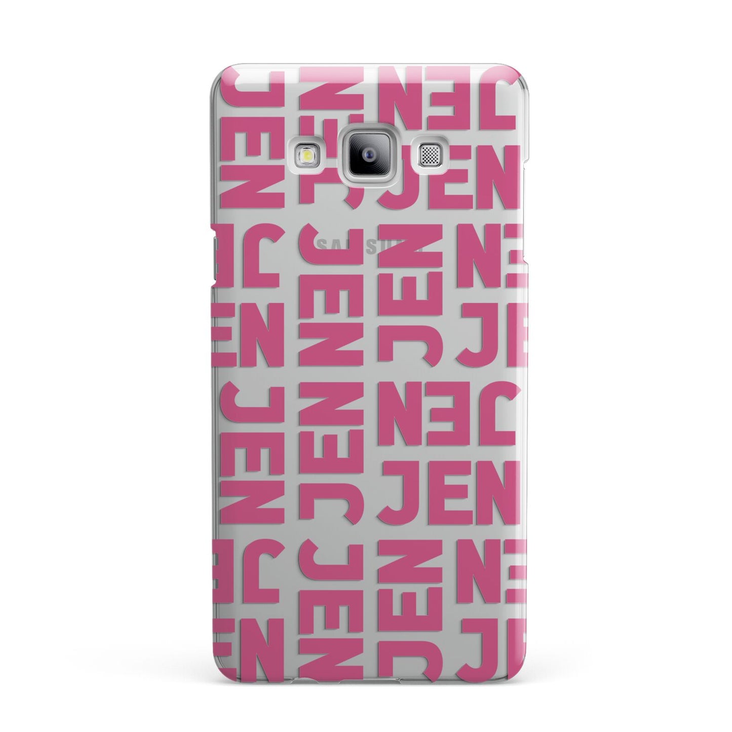 Bold Pink Repeating Name Samsung Galaxy A7 2015 Case