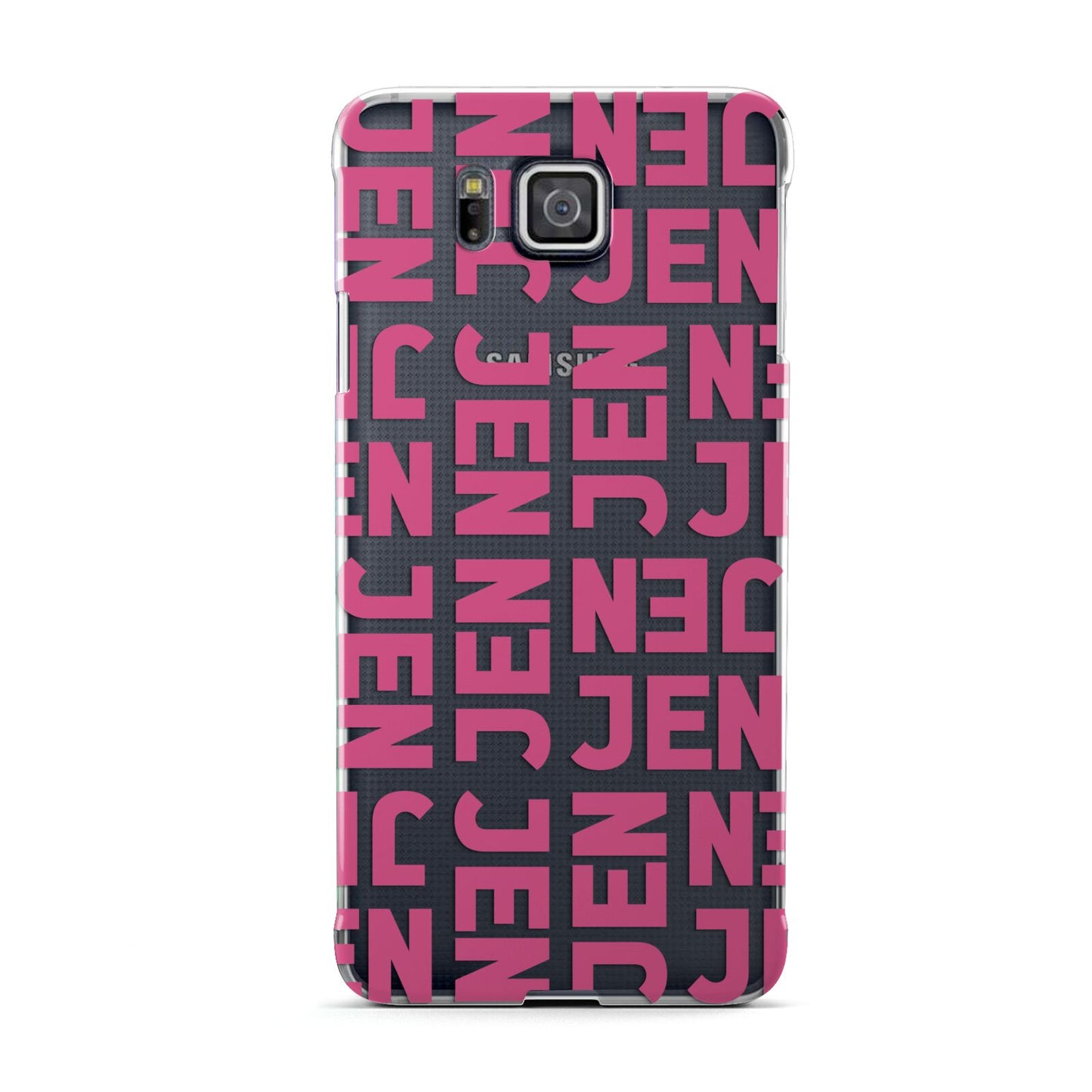 Bold Pink Repeating Name Samsung Galaxy Alpha Case