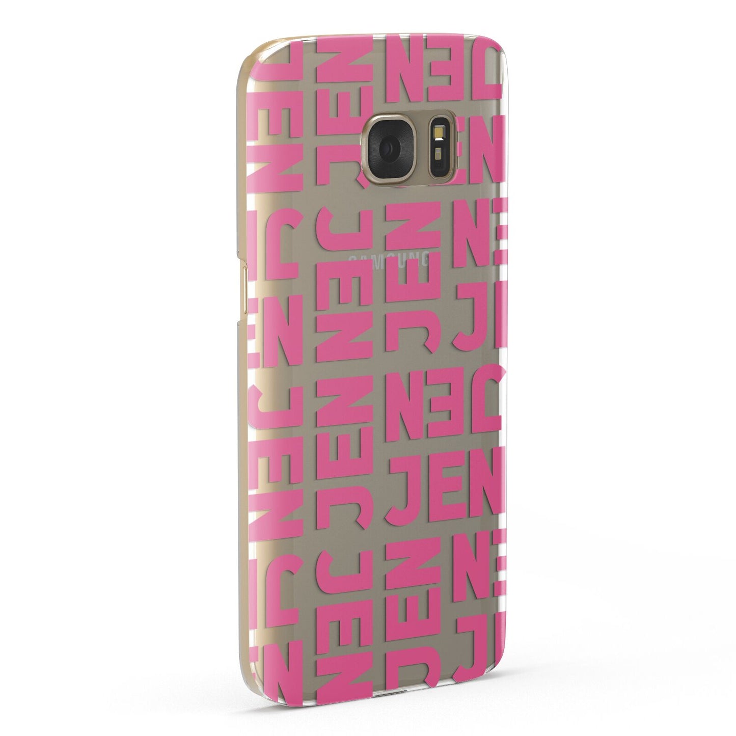 Bold Pink Repeating Name Samsung Galaxy Case Fourty Five Degrees