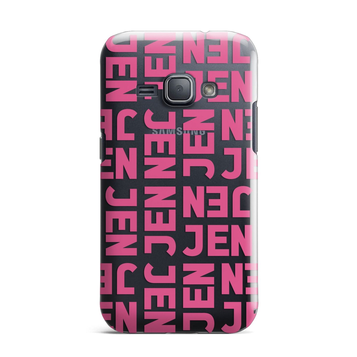 Bold Pink Repeating Name Samsung Galaxy J1 2016 Case