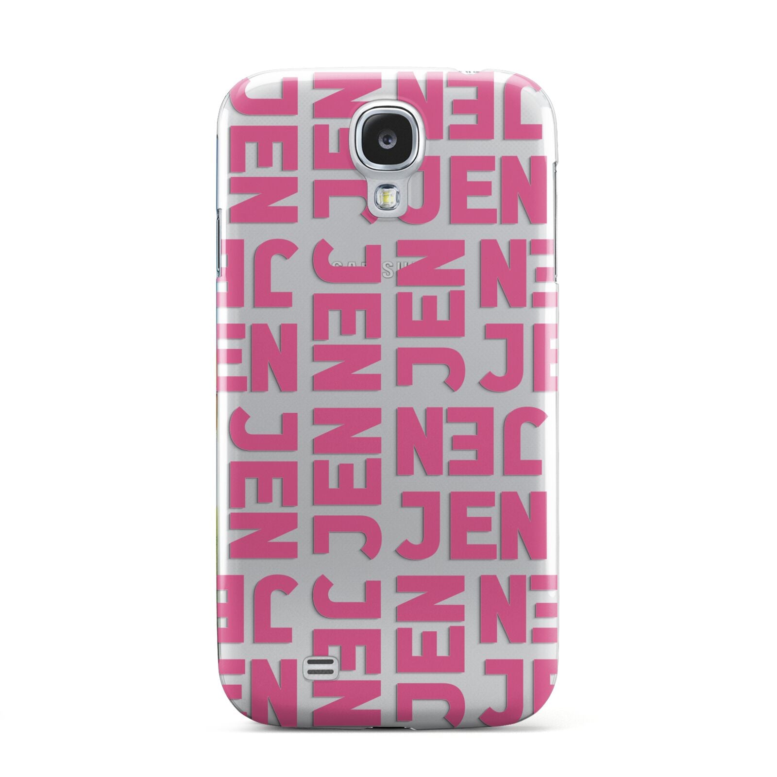 Bold Pink Repeating Name Samsung Galaxy S4 Case