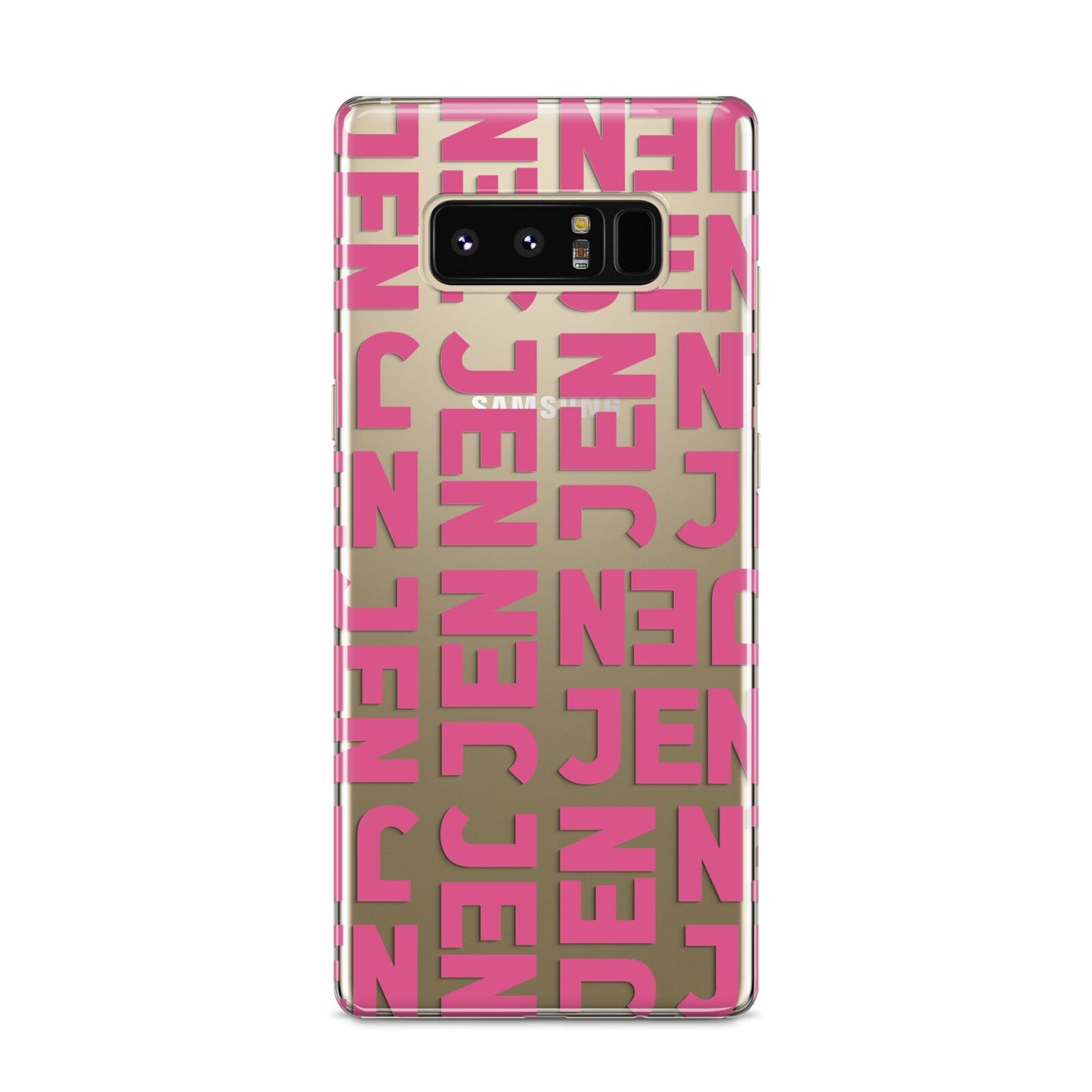 Bold Pink Repeating Name Samsung Galaxy S8 Case