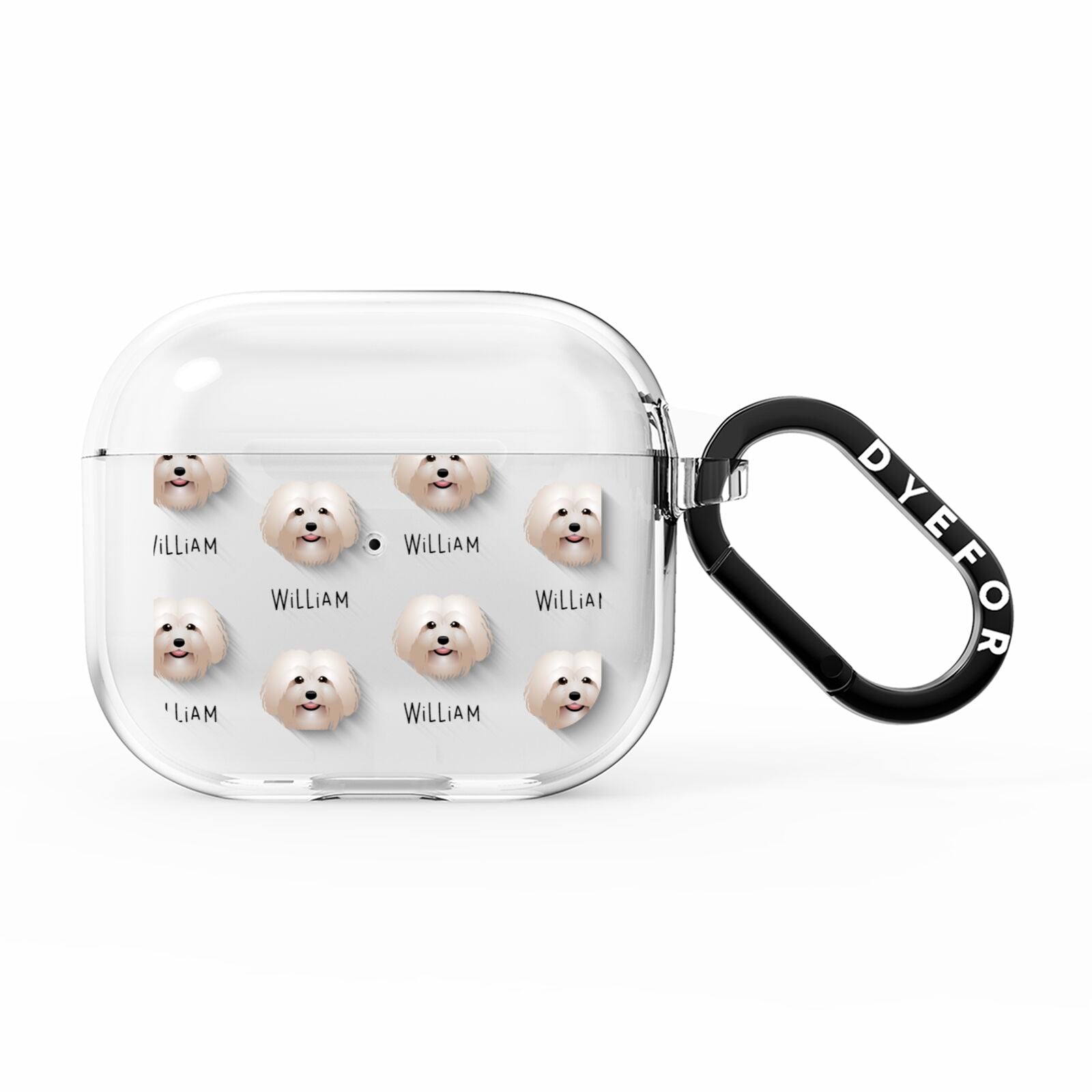 Bolognese Icon with Name AirPods Clear Case 3rd Gen