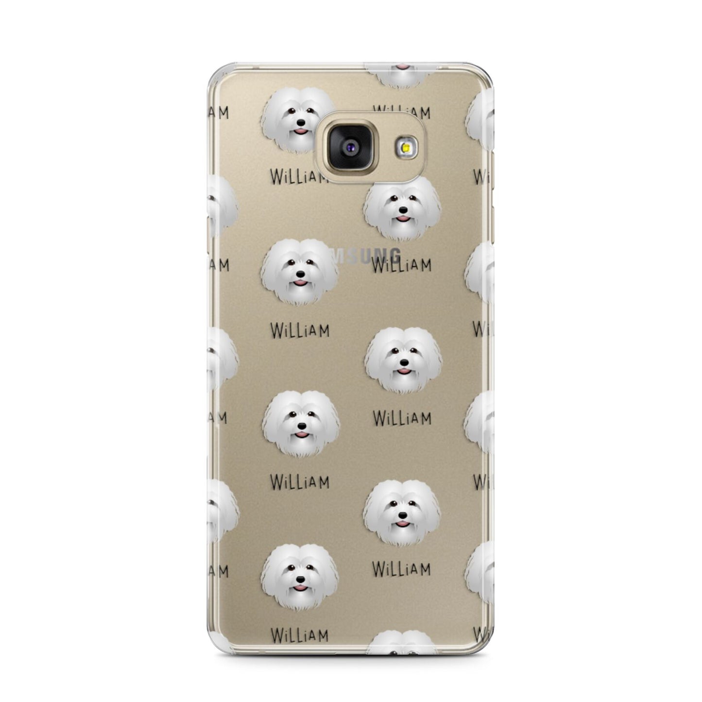 Bolognese Icon with Name Samsung Galaxy A7 2016 Case on gold phone