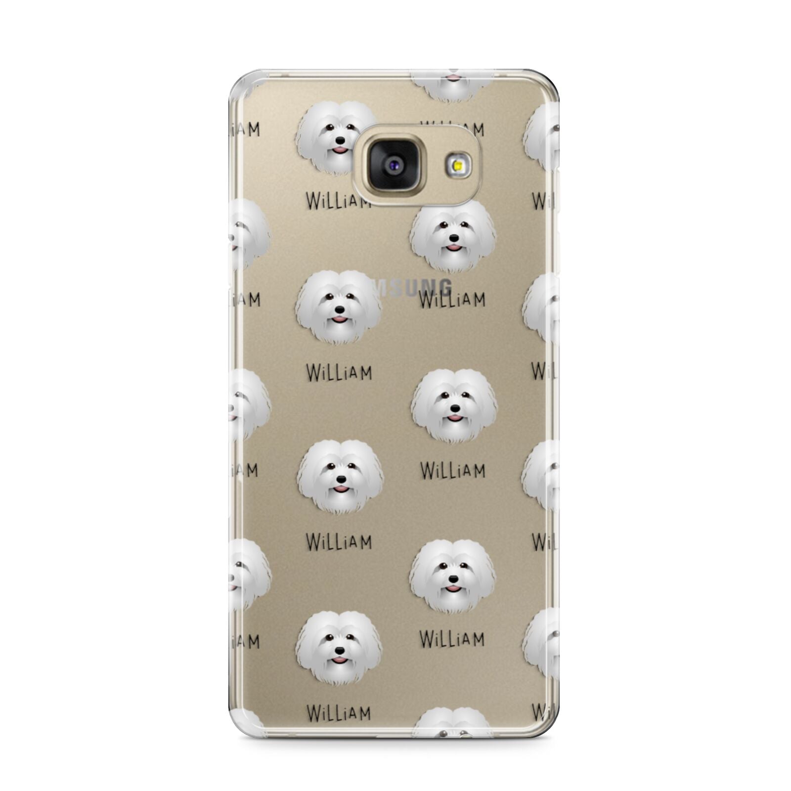 Bolognese Icon with Name Samsung Galaxy A9 2016 Case on gold phone