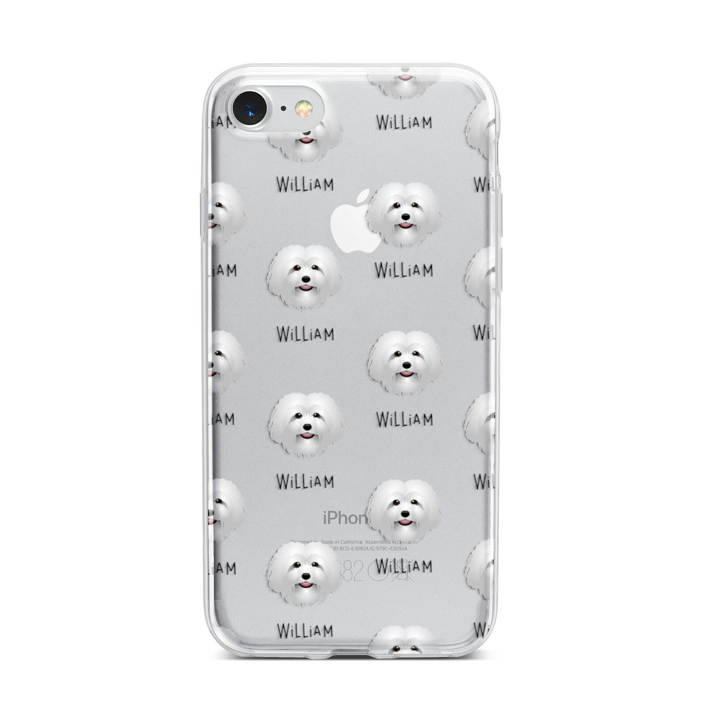 Bolognese Icon with Name iPhone 7 Bumper Case on Silver iPhone