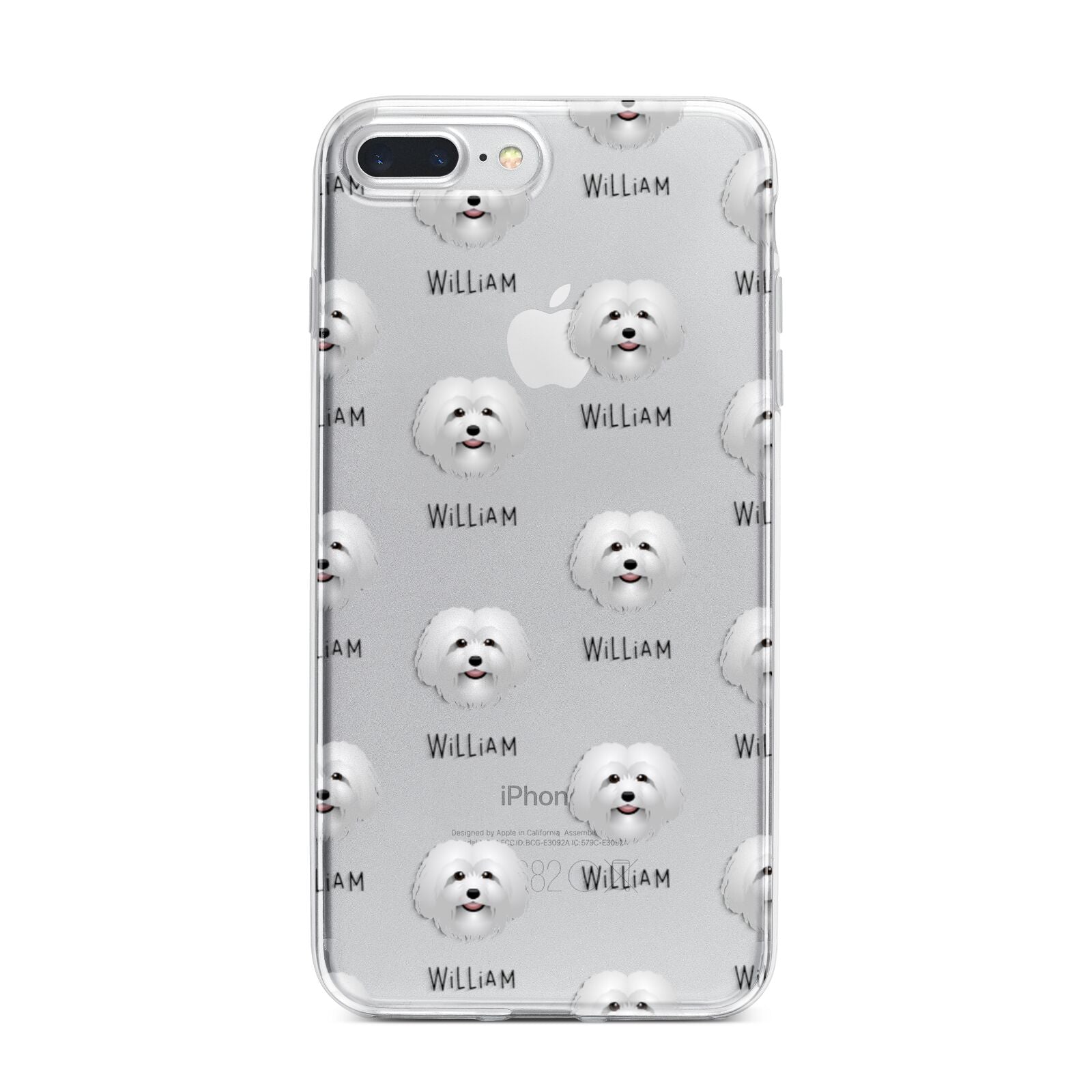 Bolognese Icon with Name iPhone 7 Plus Bumper Case on Silver iPhone