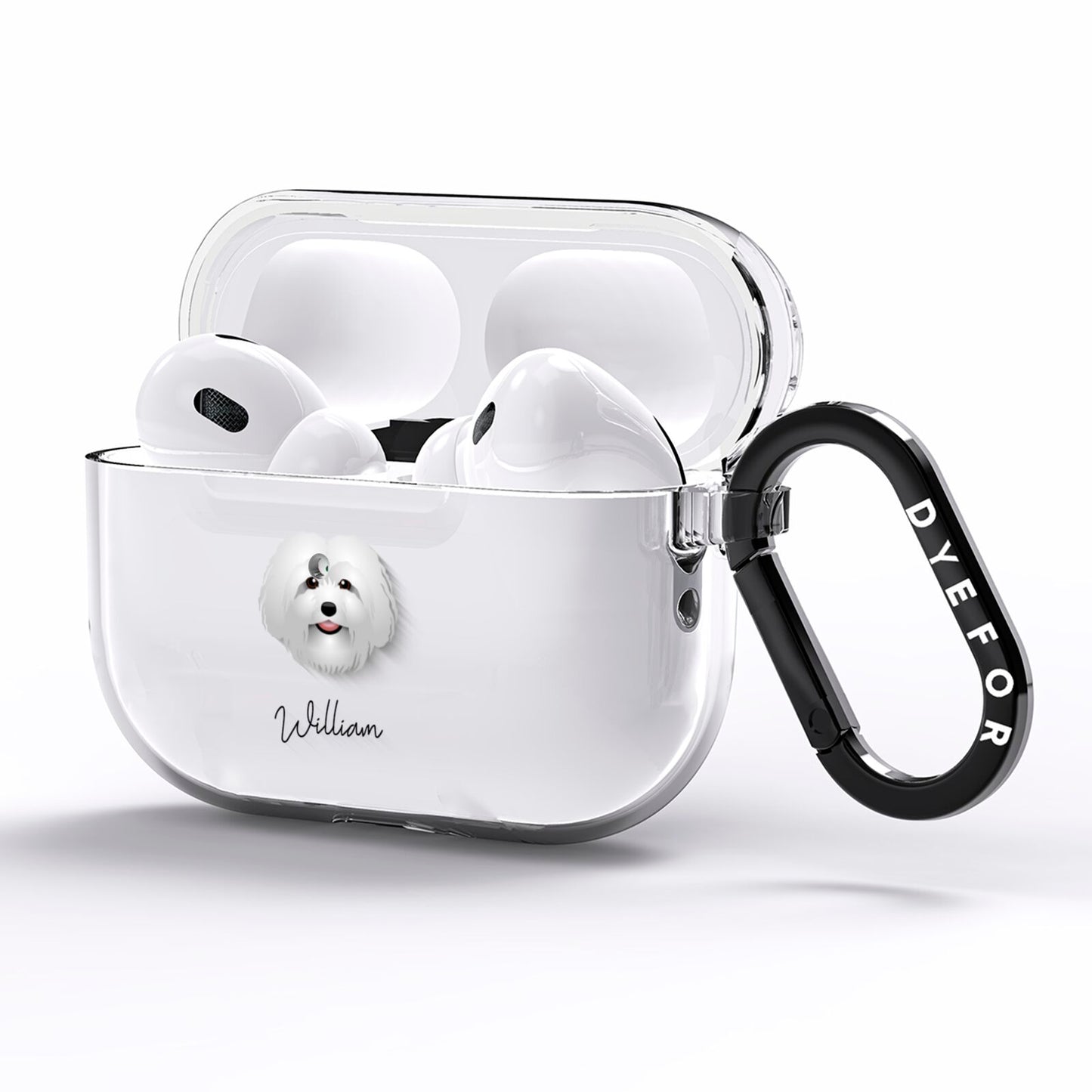 Bolognese Personalised AirPods Pro Clear Case Side Image