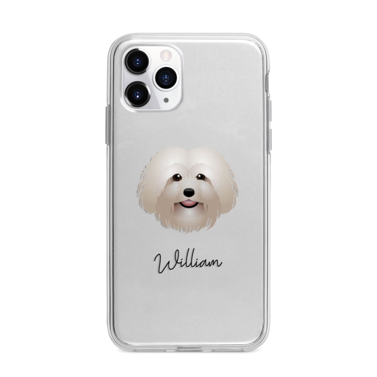 Bolognese Personalised Apple iPhone 11 Pro Max in Silver with Bumper Case