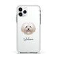 Bolognese Personalised Apple iPhone 11 Pro in Silver with White Impact Case