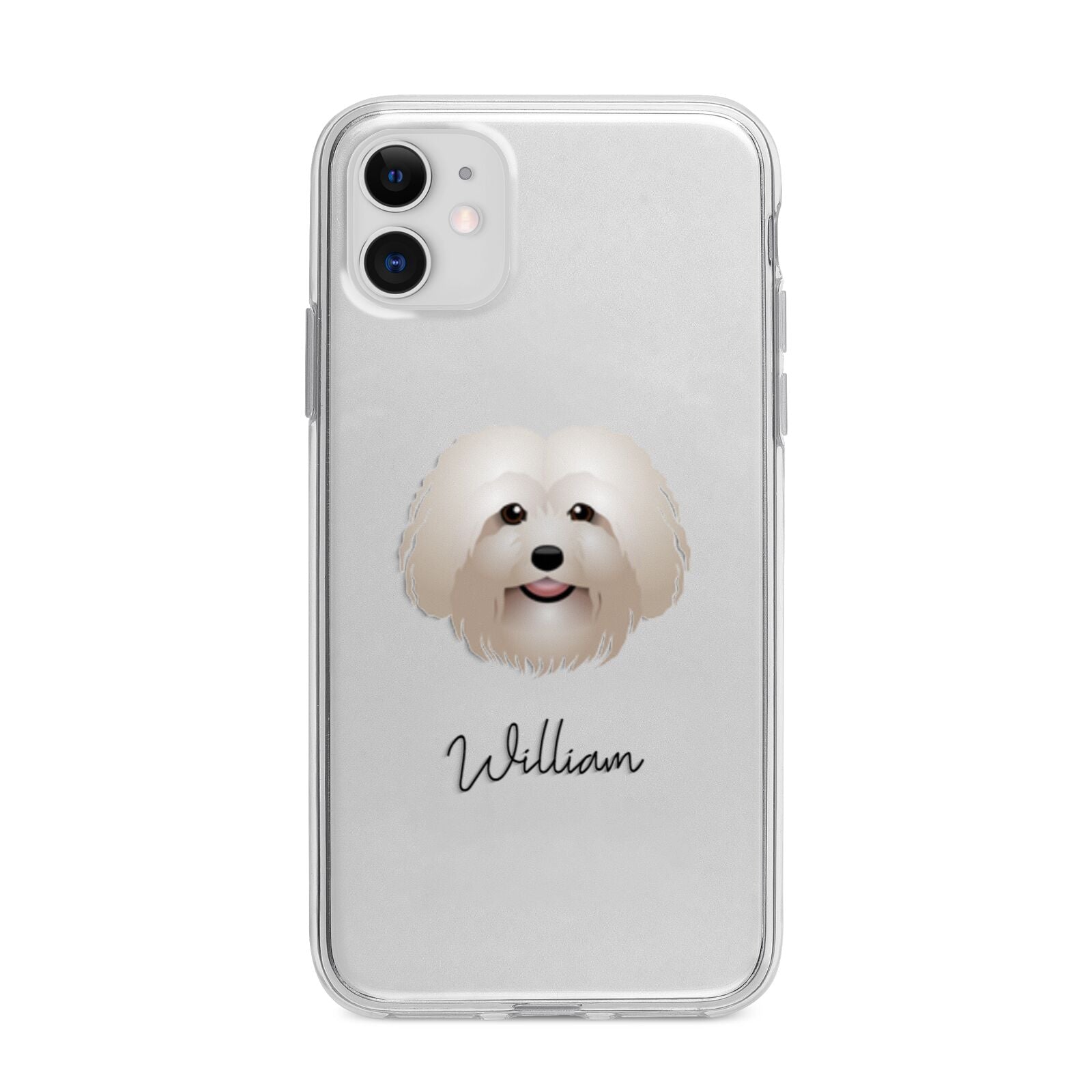 Bolognese Personalised Apple iPhone 11 in White with Bumper Case