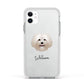 Bolognese Personalised Apple iPhone 11 in White with White Impact Case