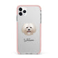 Bolognese Personalised iPhone 11 Pro Max Impact Pink Edge Case