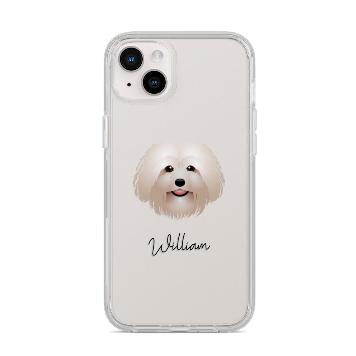 Bolognese Personalised iPhone 14 Plus Clear Tough Case Starlight