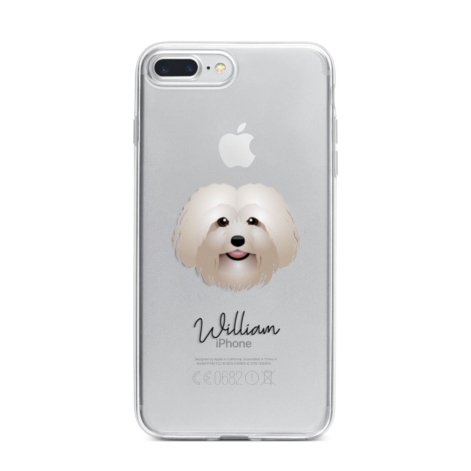 Bolognese Personalised iPhone 7 Plus Bumper Case on Silver iPhone