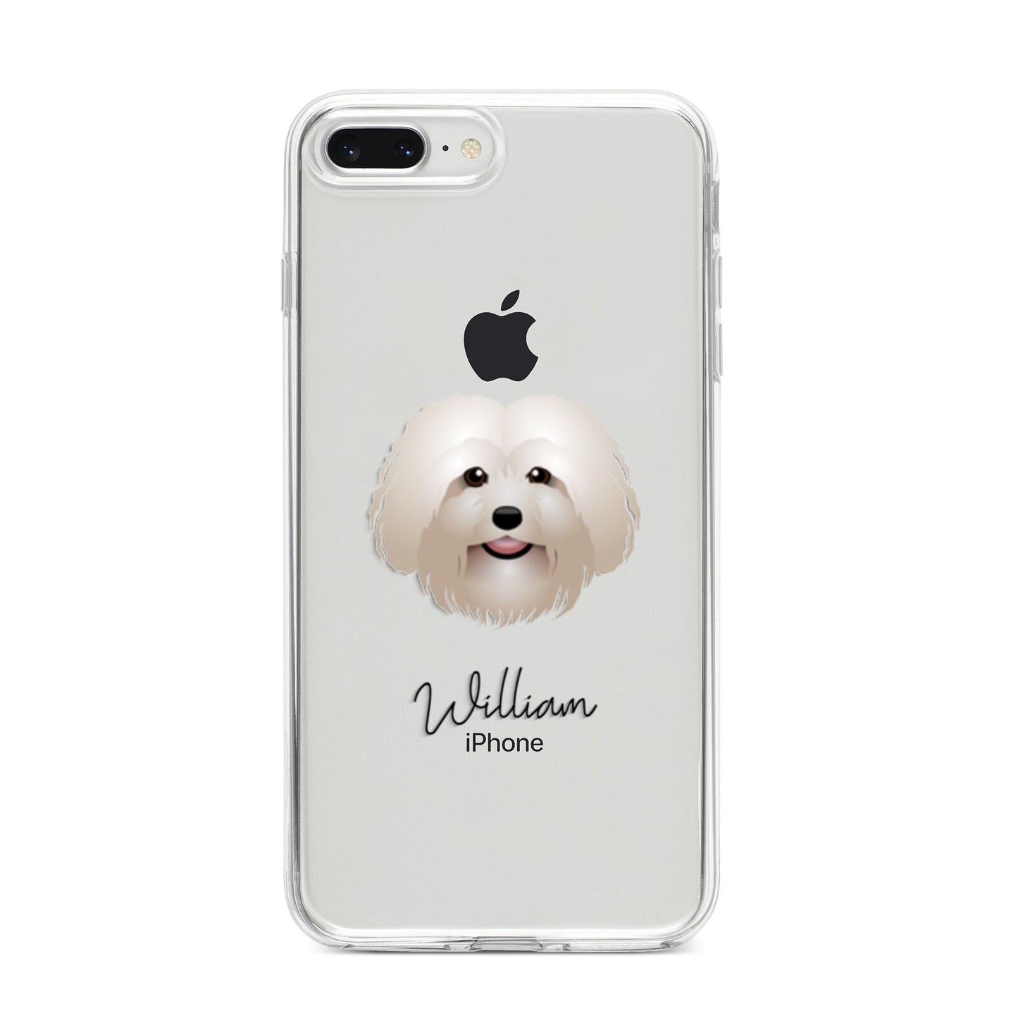 Bolognese Personalised iPhone 8 Plus Bumper Case on Silver iPhone