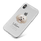 Bolognese Personalised iPhone X Bumper Case on Silver iPhone