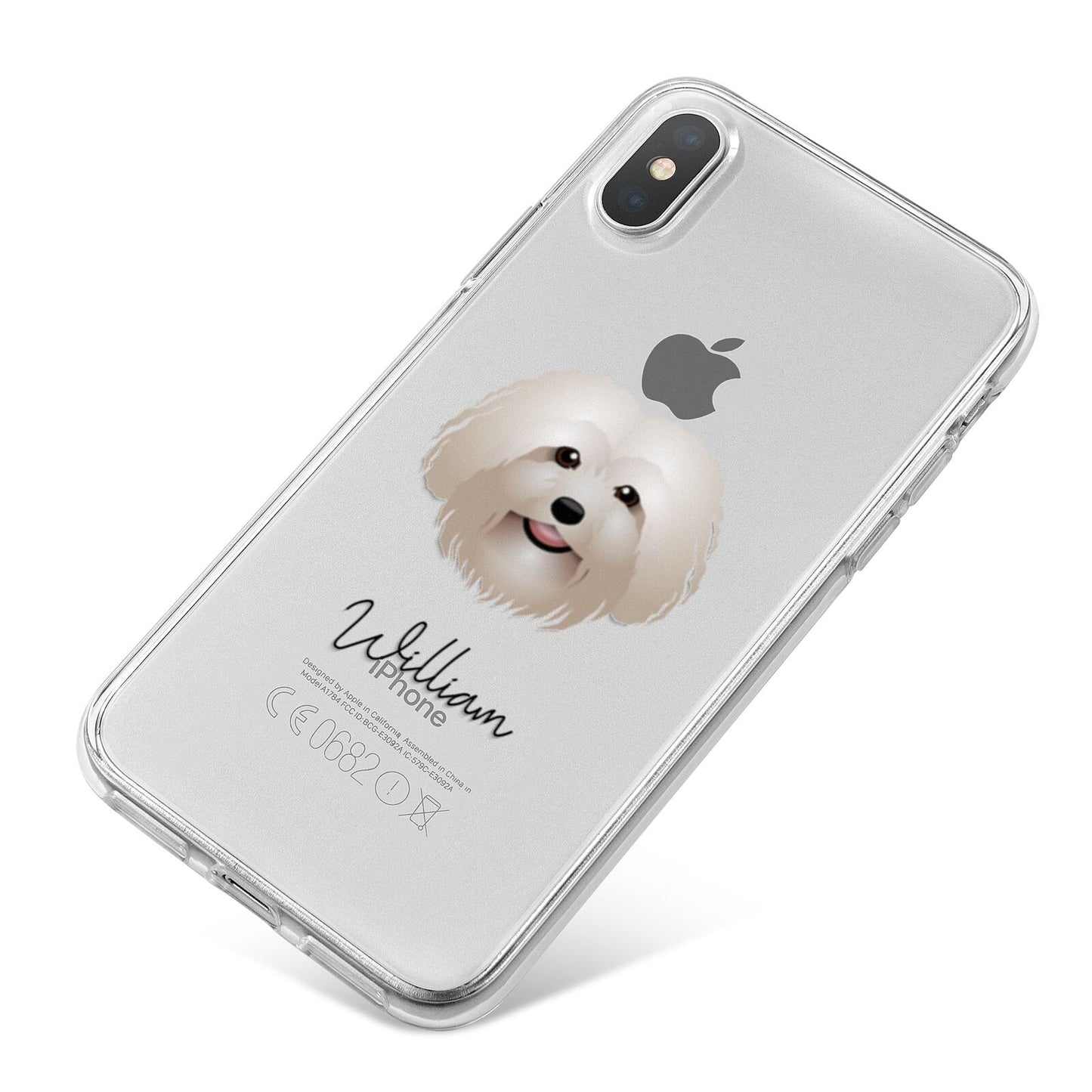 Bolognese Personalised iPhone X Bumper Case on Silver iPhone