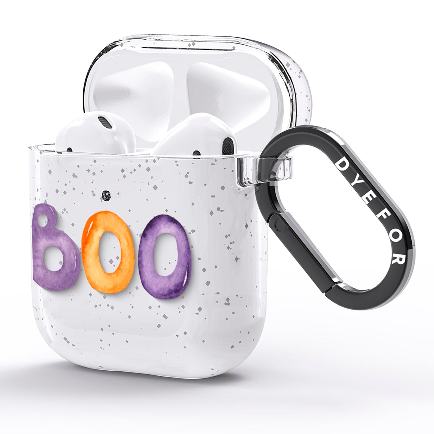 Boo AirPods Glitter Case Side Image